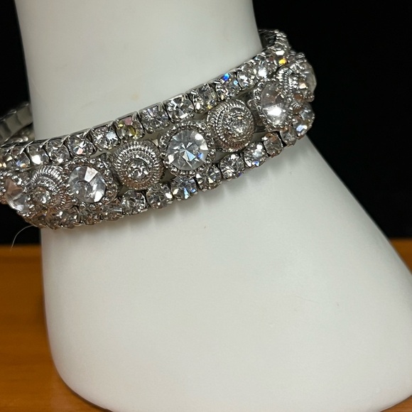 3 Stretch Rhinestone Bracelets - Picture 2 of 8